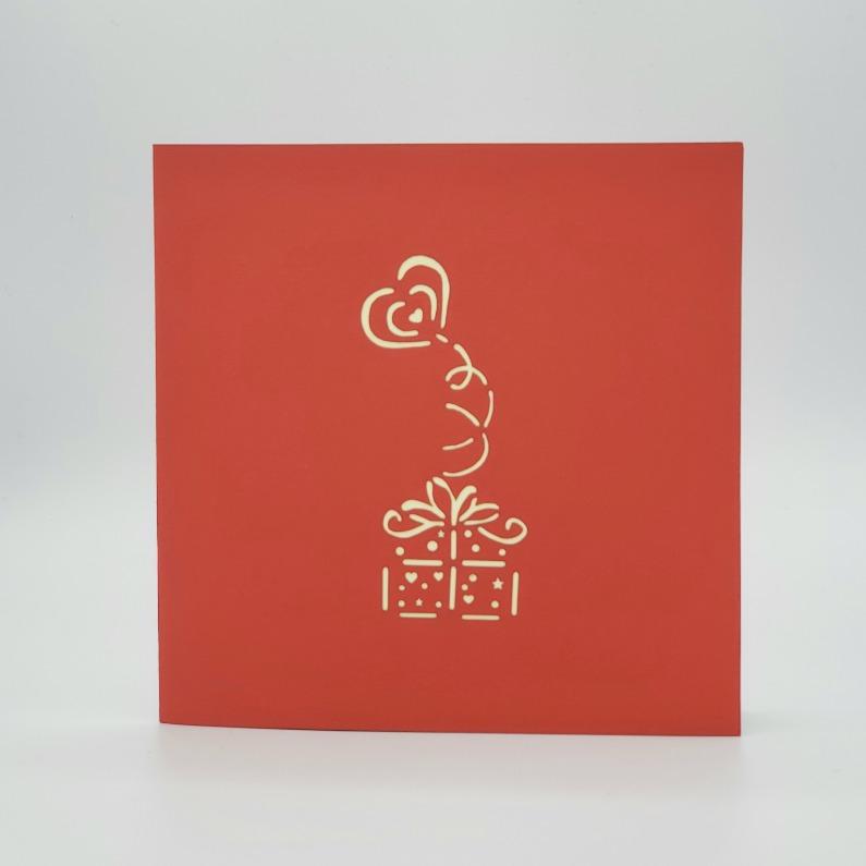 Openable Wedding Ring Pop Up Card