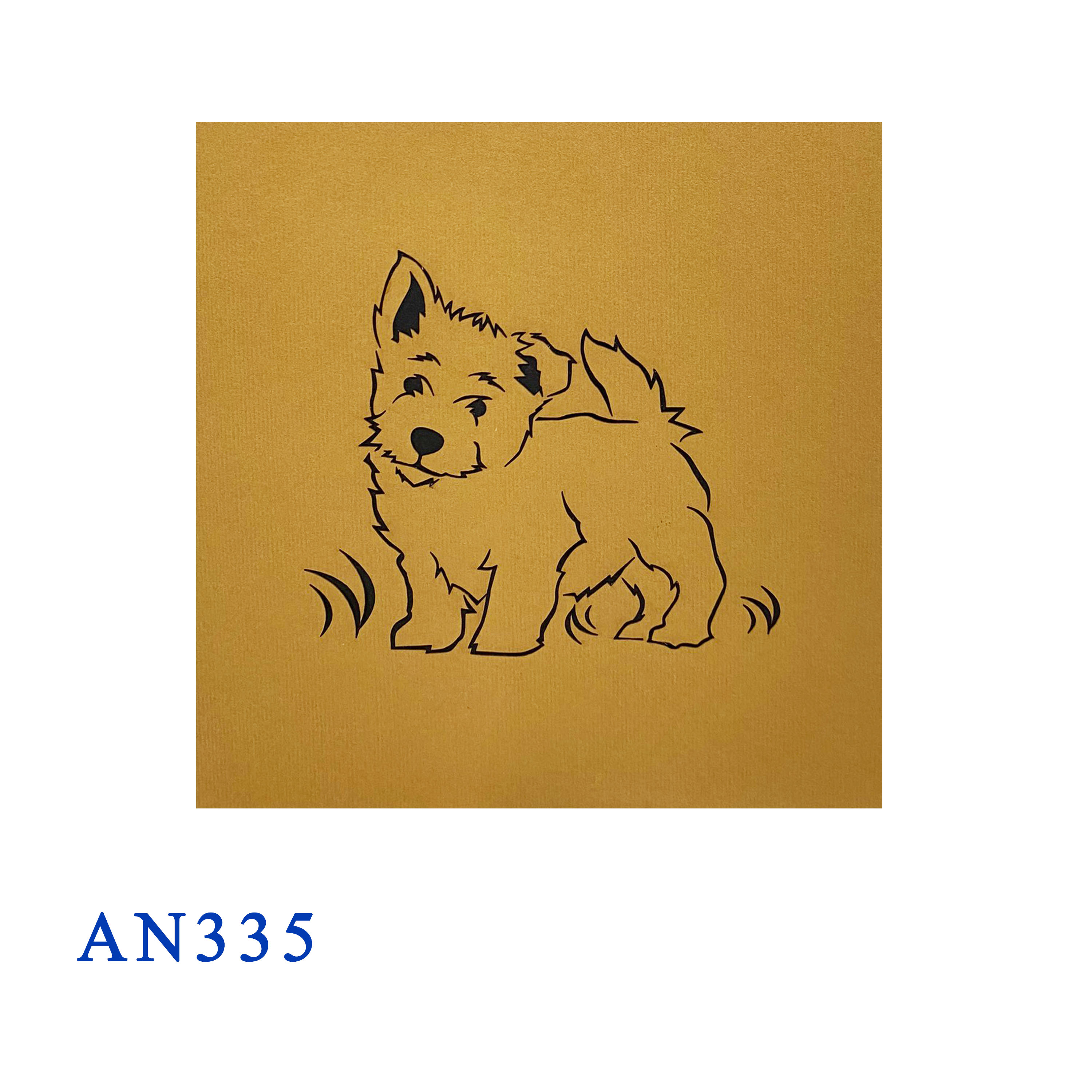 West Highland Terrier Pop Up Card