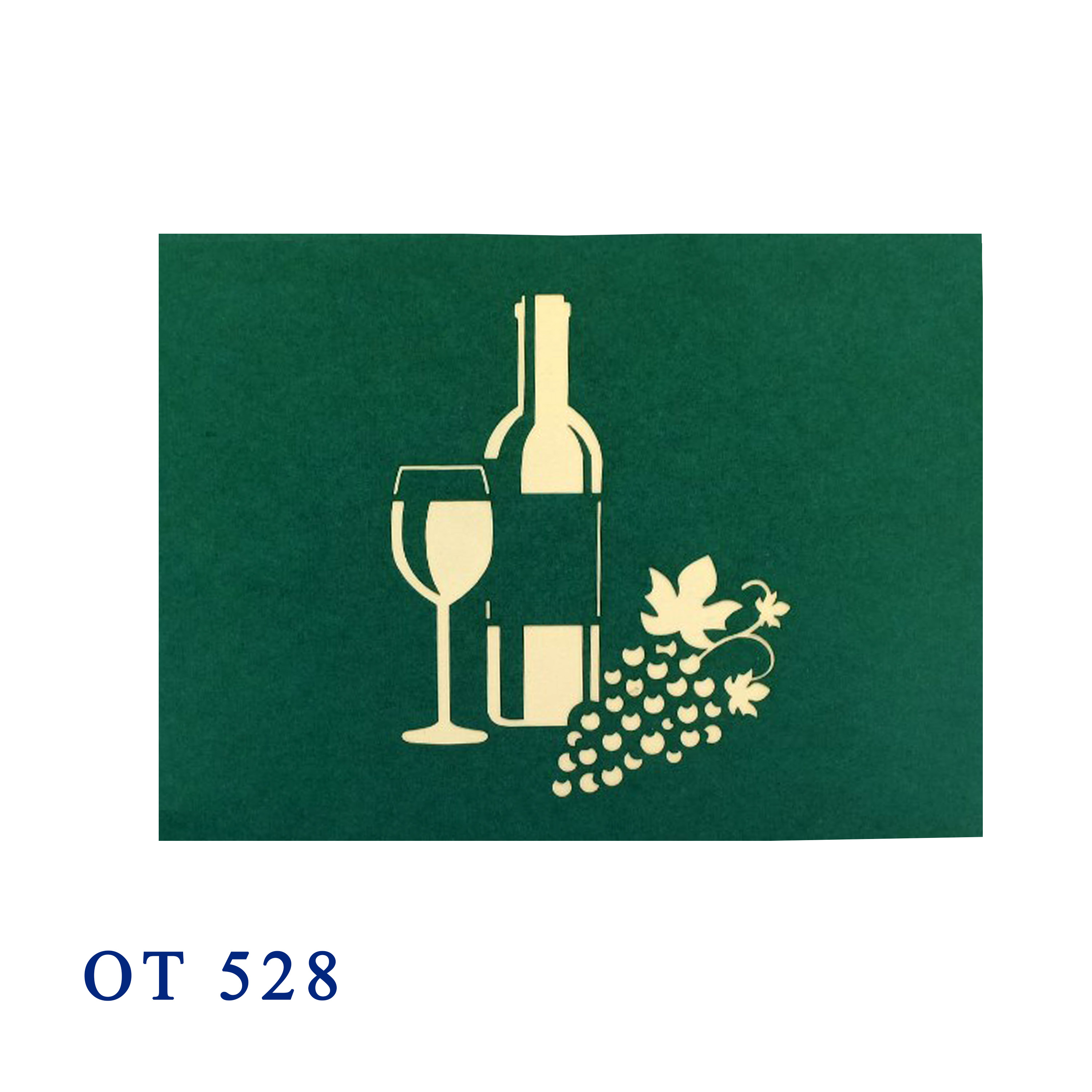 Wine Bottle Pop Up Card
