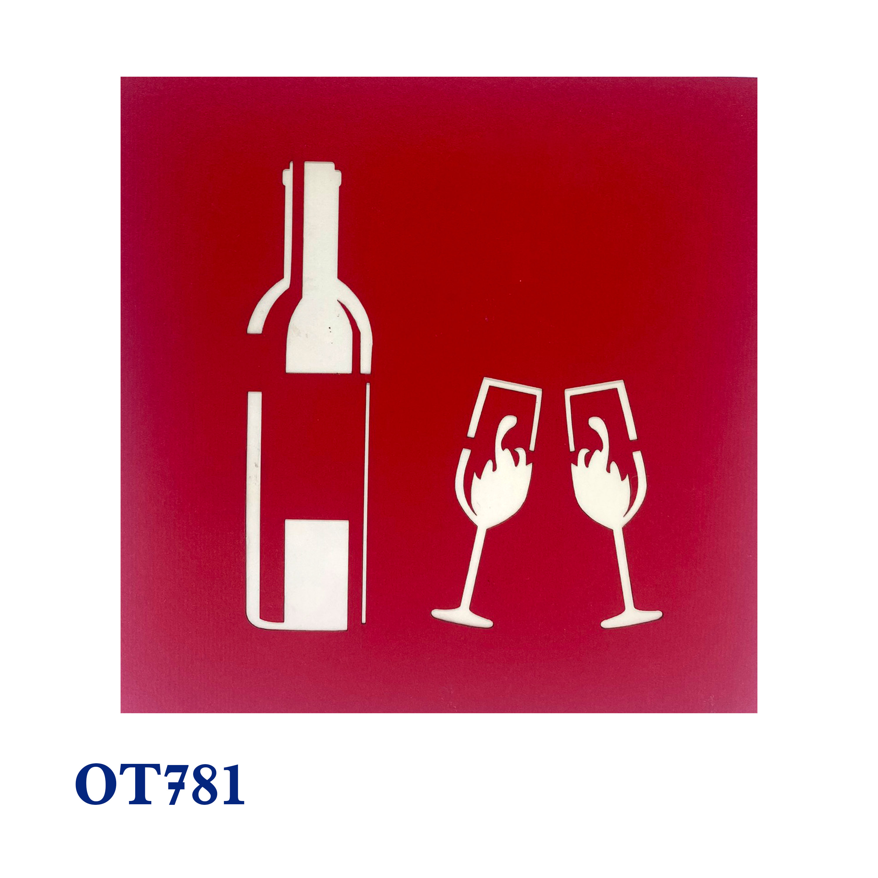 Wine Bottle and Glass Pop Up Card