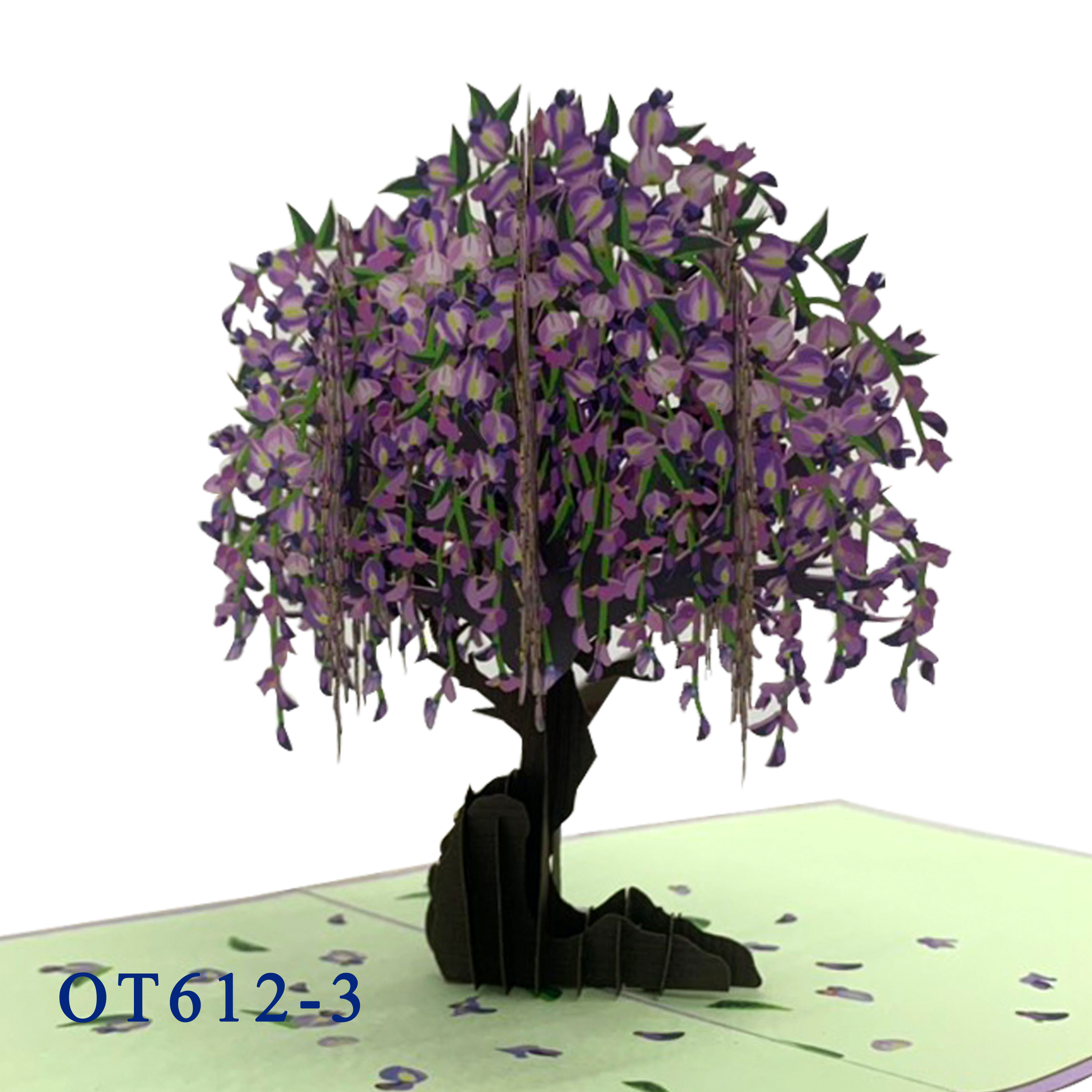 Wisteria Tree 3d Pop Up Card