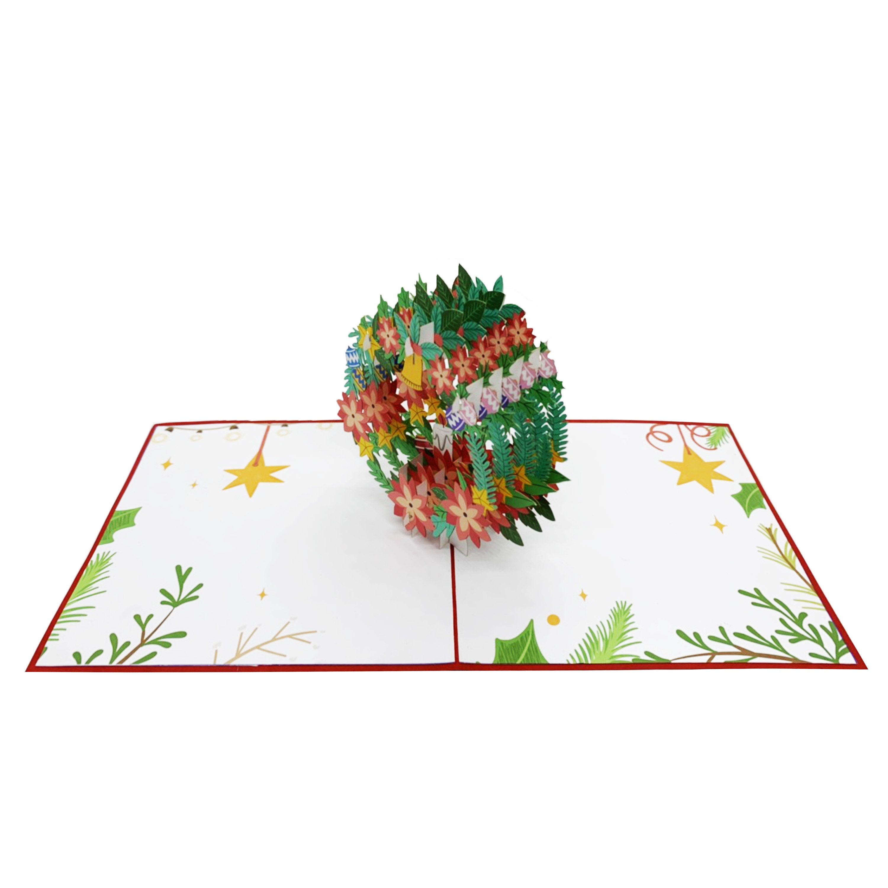 Chrismas Wreath Pop Up Card