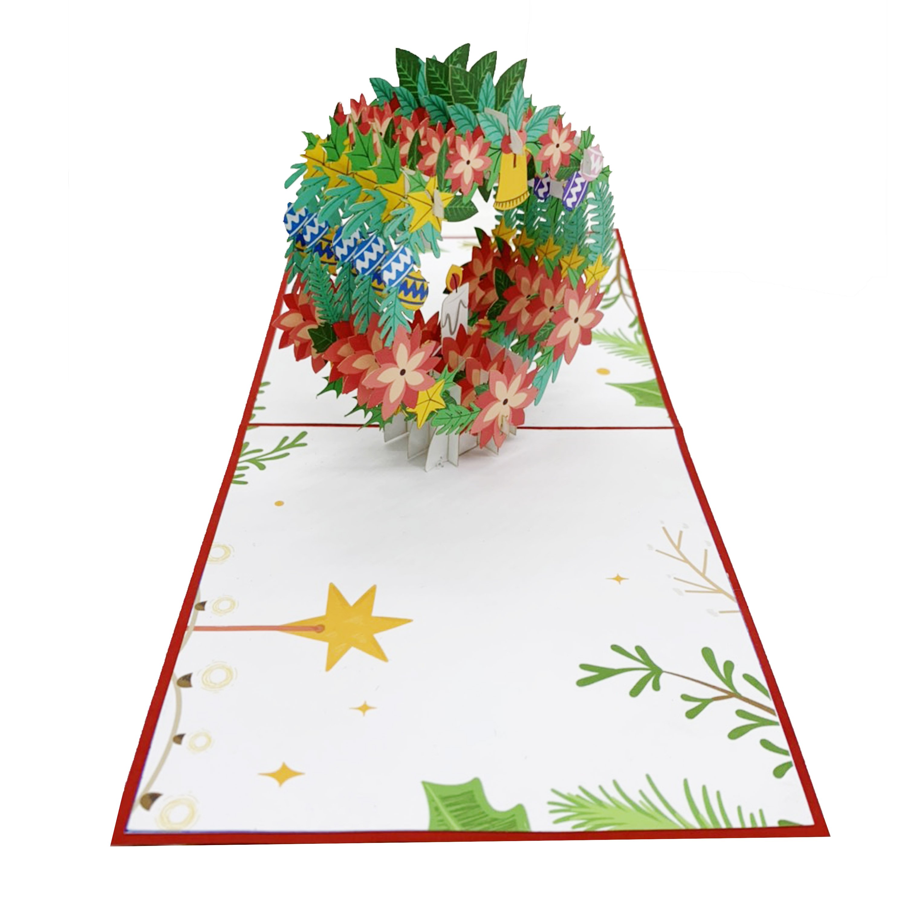 Chrismas Wreath Pop Up Card