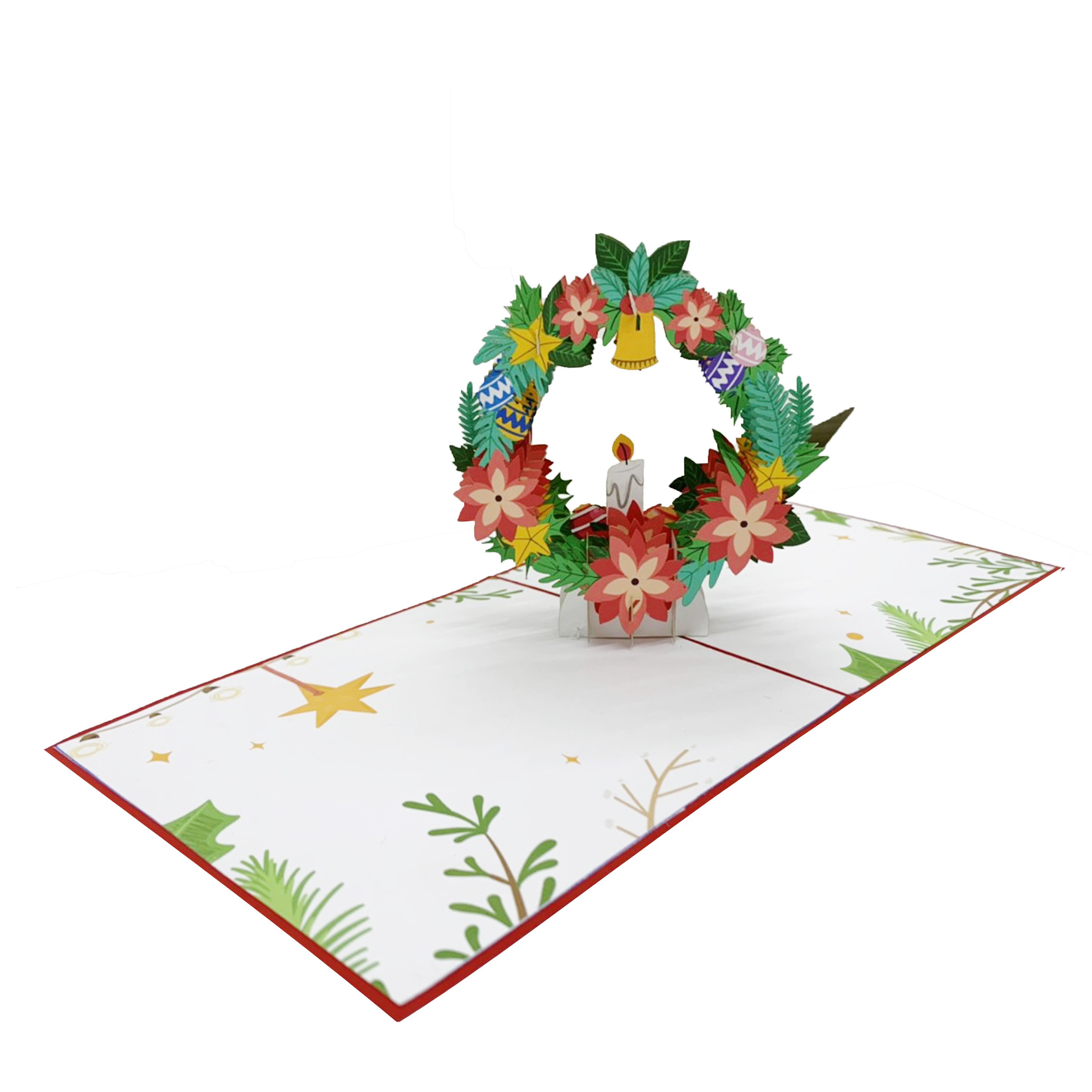 Chrismas Wreath Pop Up Card