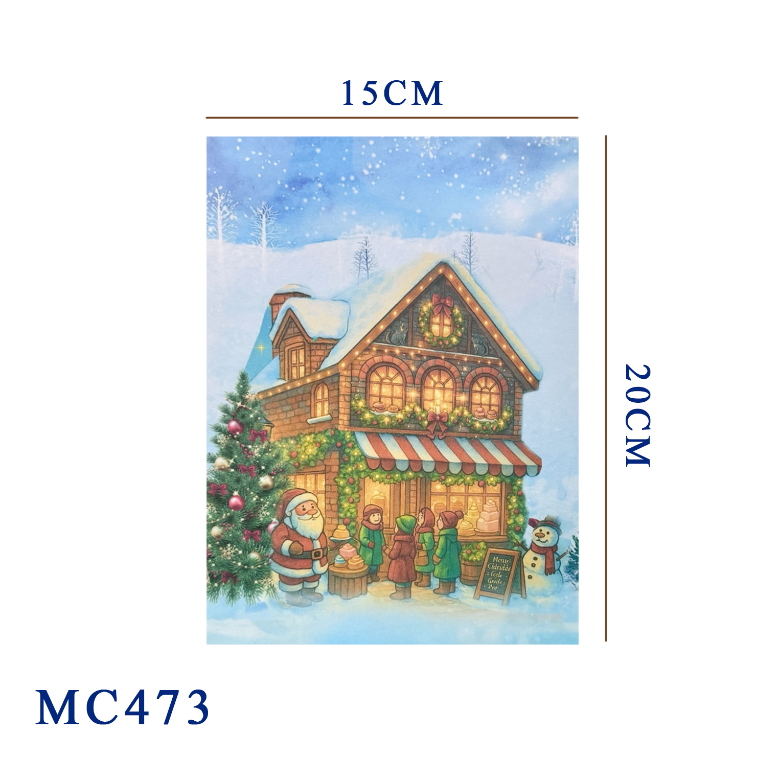 Winter Holiday Spirit Christmas Pop-up Card