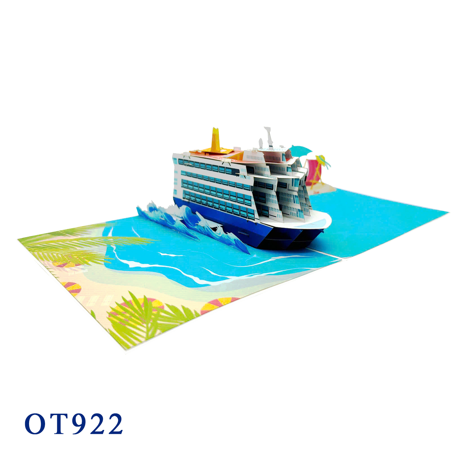 Yacht Pop Up Card