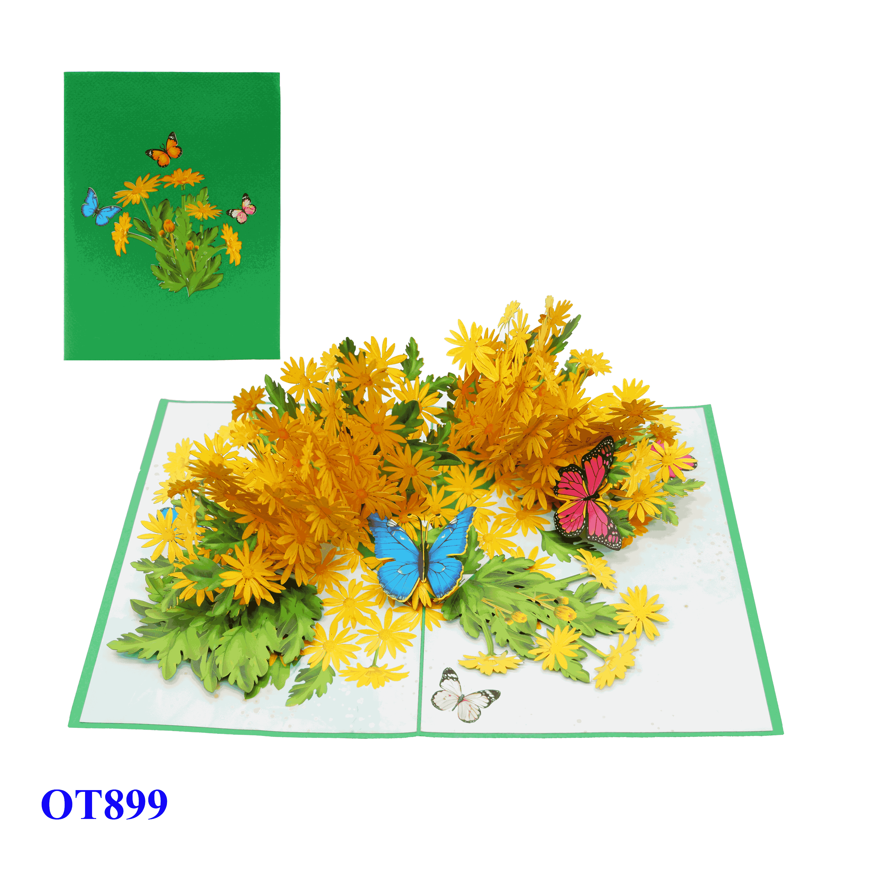 Yellow Daisy Pop Up Card