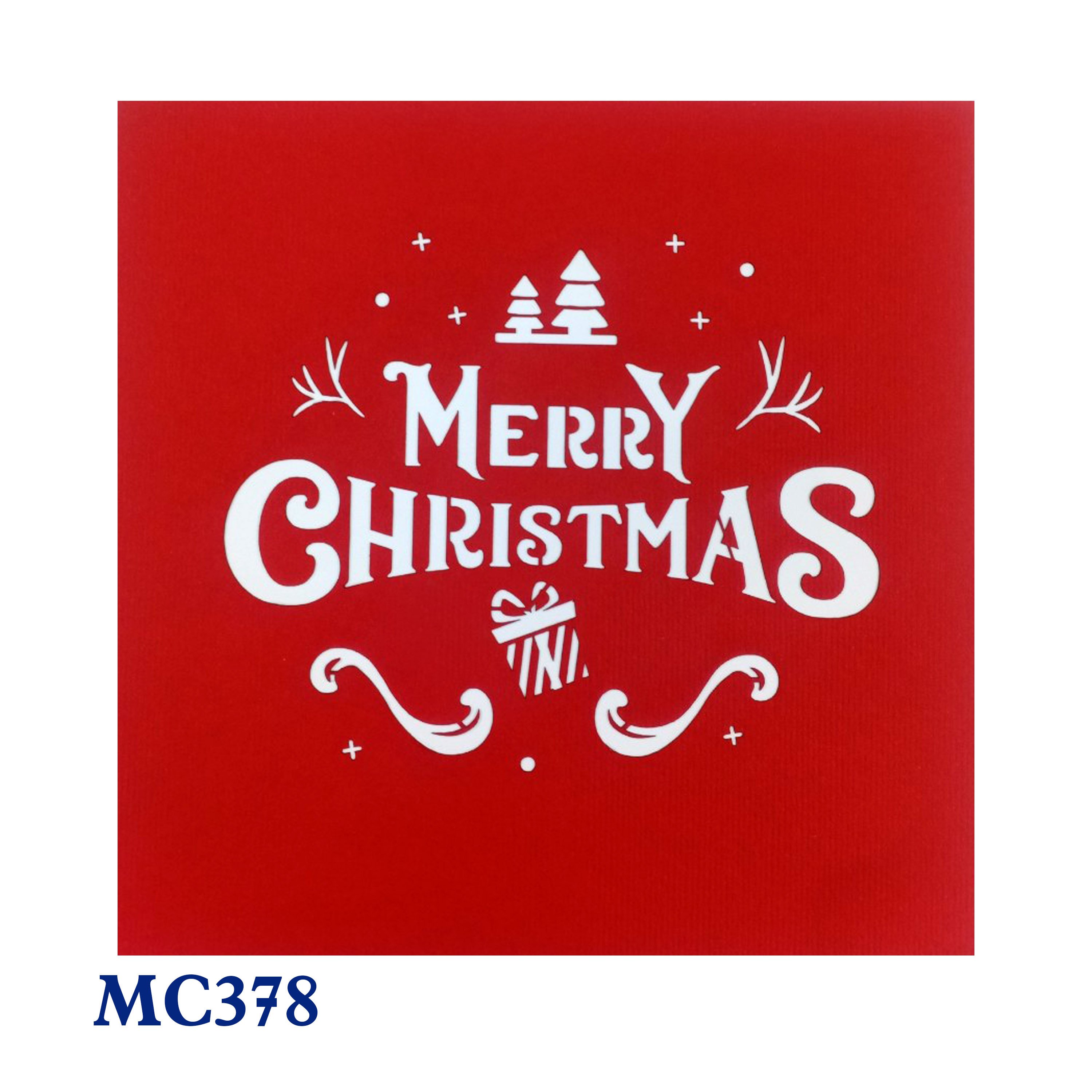 Noel Tree and Elves Pop Up Card