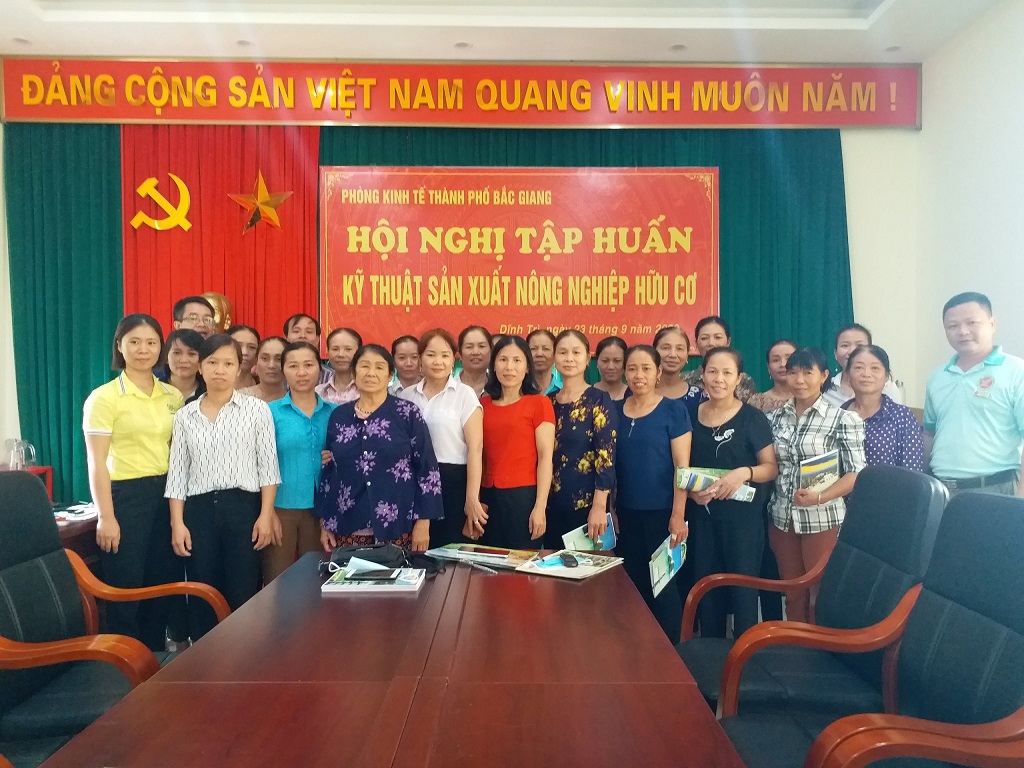 Tập huấn nông nghiệp hữu cơ tại TP Bắc Giang, tỉnh Bắc Giang