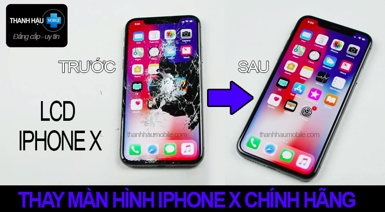 Thay màn hình iphone x chính hãng giá rẻ tại hà nội