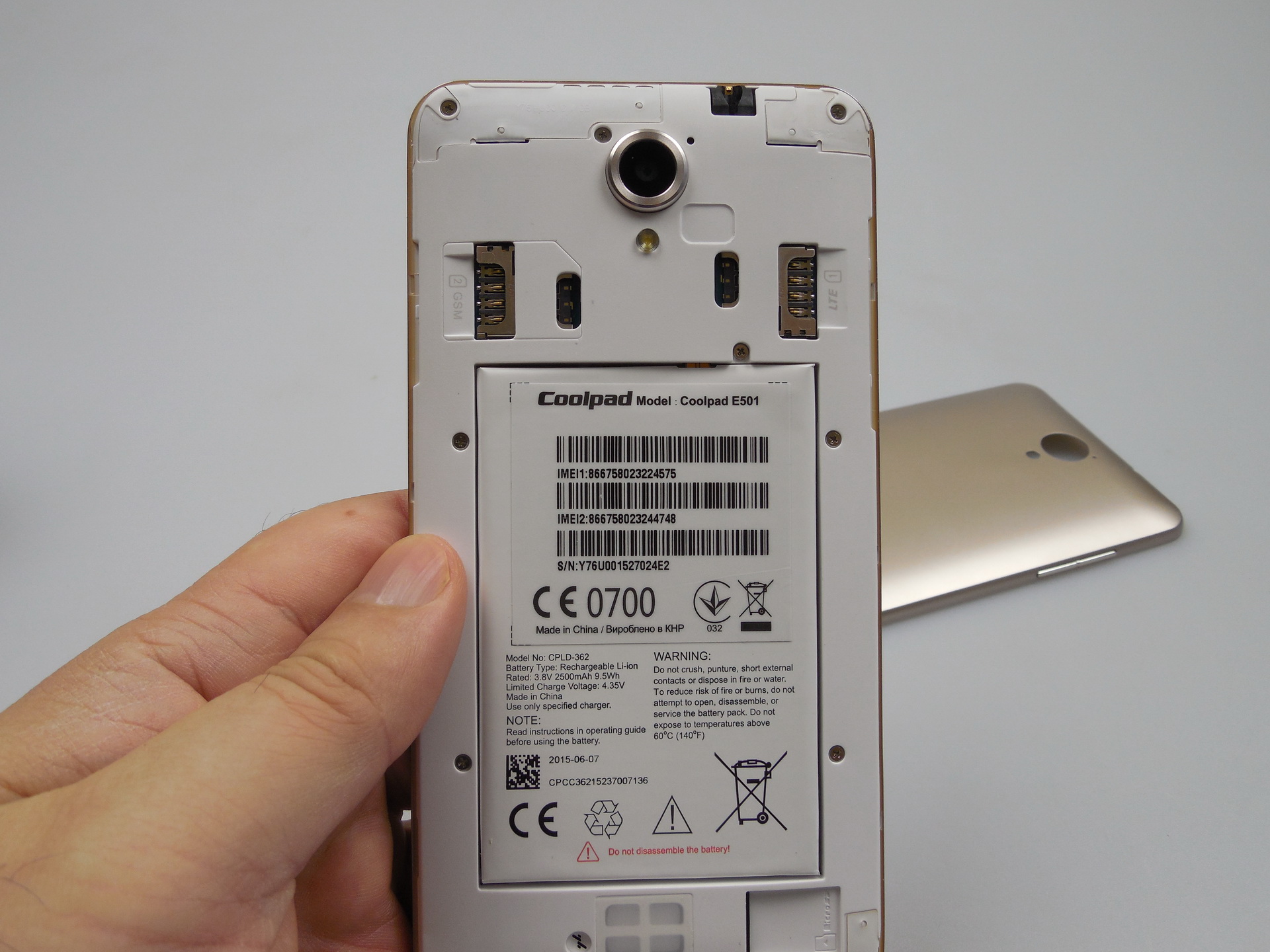 Bán pin coldpad e501 chính hãng uy tín