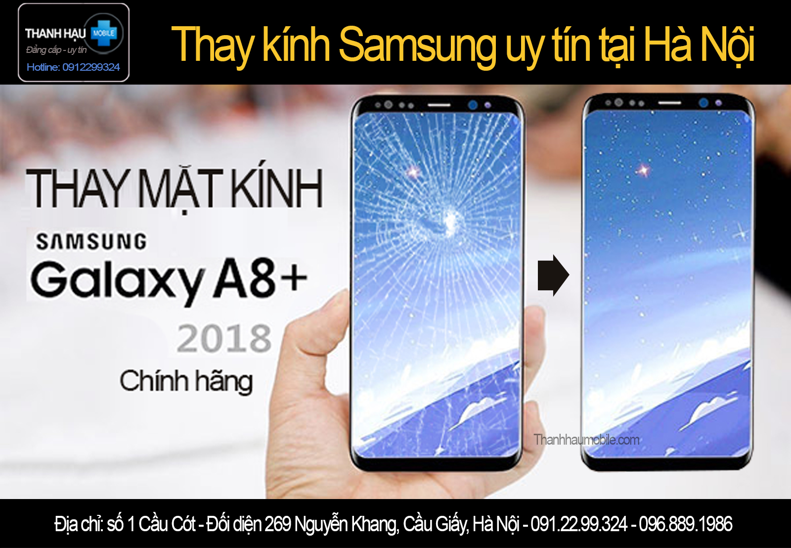 ÉP KÍNH A8 2018, EP KINH A8 2018 GIÁ RẺ