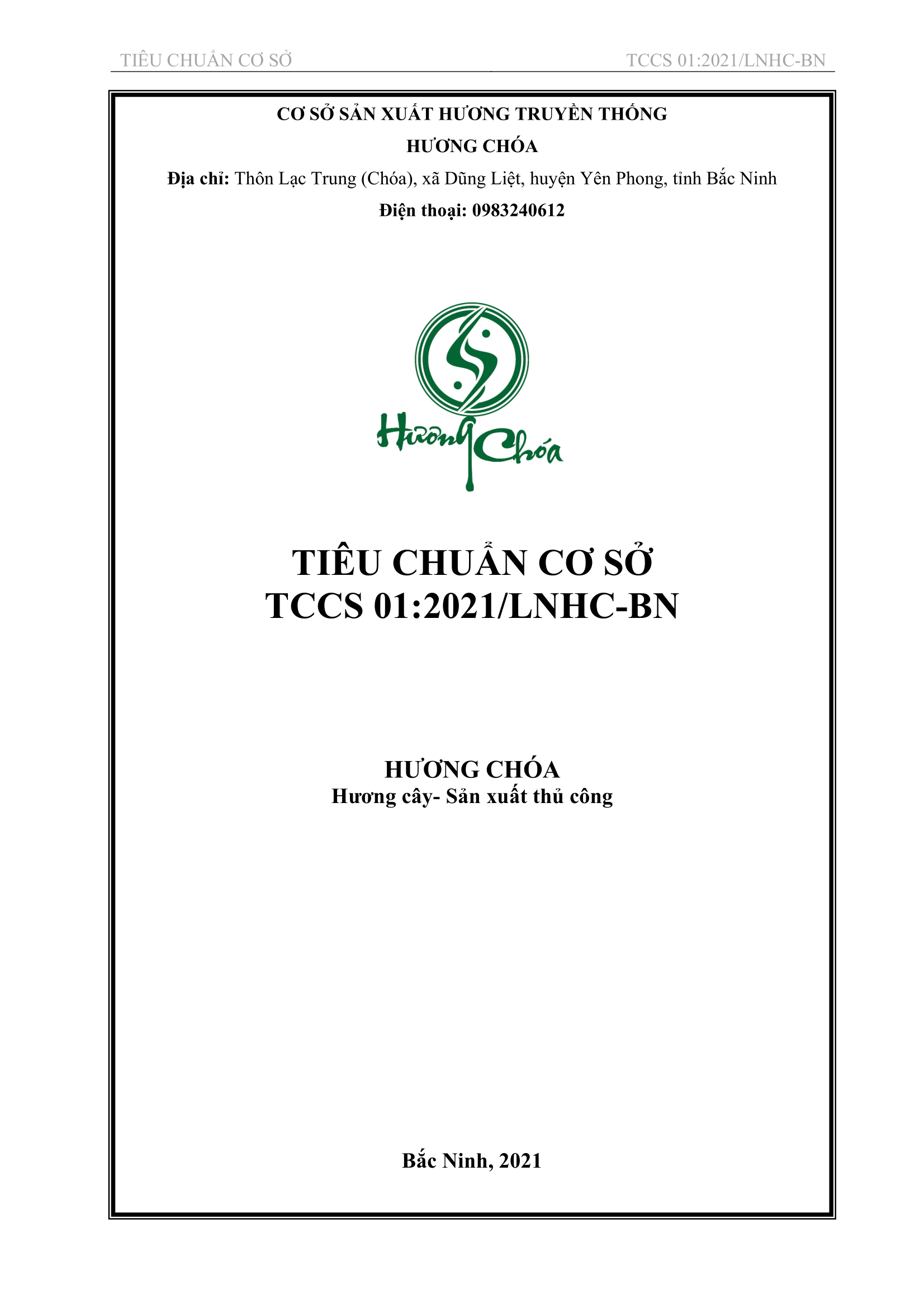 Tiêu Chuẩn Cơ Sở của Hương Choá