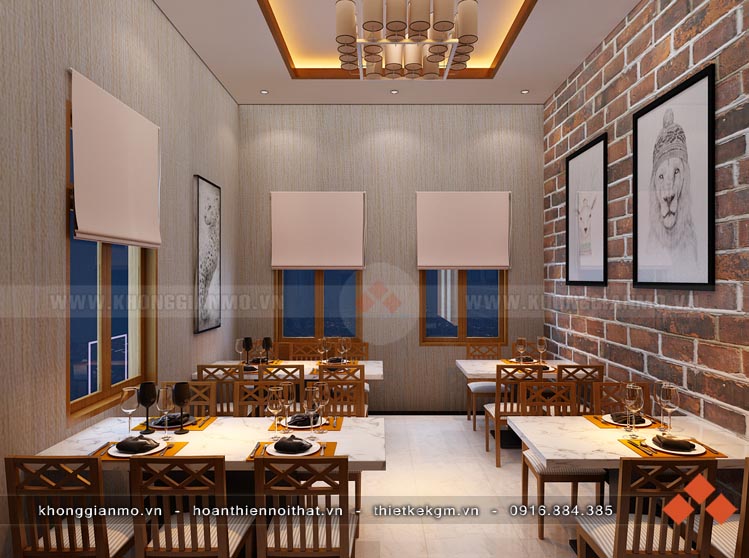 Thiết kế nội thất nhà hàng Sơn Cước Thiết kế nội thất nhà hàng Sơn Cước