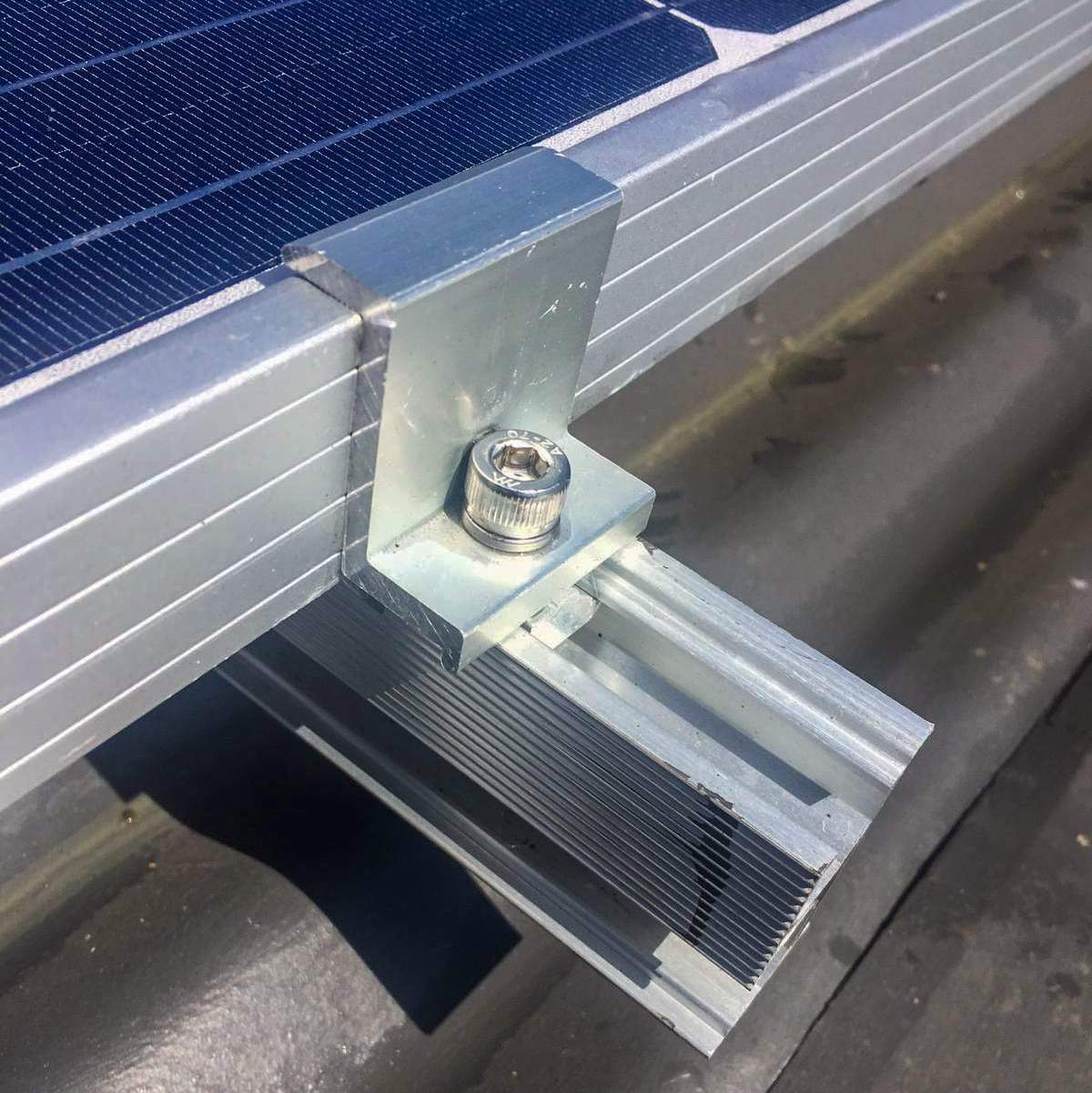 Bộ Kẹp biên 40mm tấm pin mặt trời, kẹp đầu, kẹp cuối tấm pin.Mác A6005-T6 chuẩn SX bởi PAl GROUP -Hotline: 0898833811 0942424237