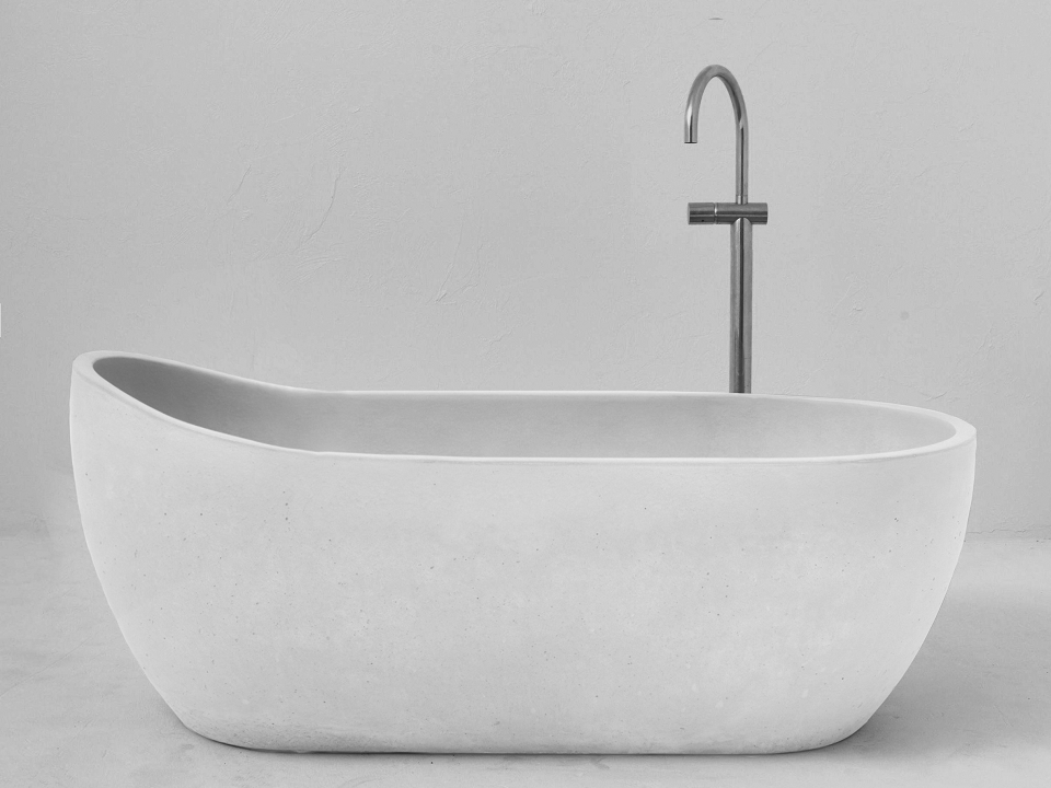 Bồn tắm bê tông BLIU01 tone trắng