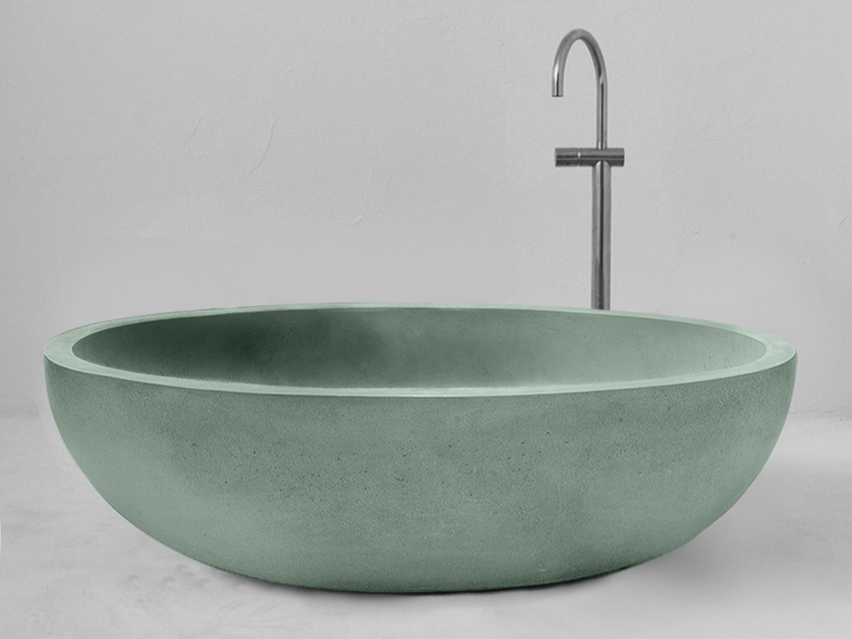 Bồn tắm bê tông BLIU05 màu xanh