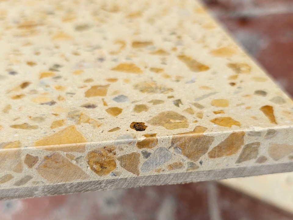 Mẫu terrazzo áp dụng công nghệ vữa Mineral Silicate do Vietbeton thực hiện