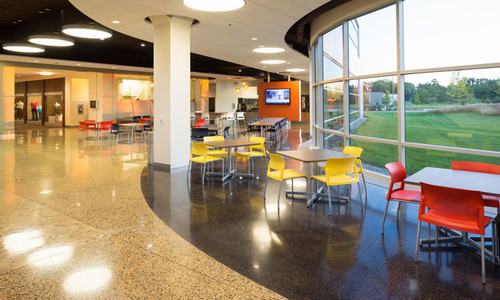 Mài sàn bê tông - Sàn bê tông mài nhuộm màu.