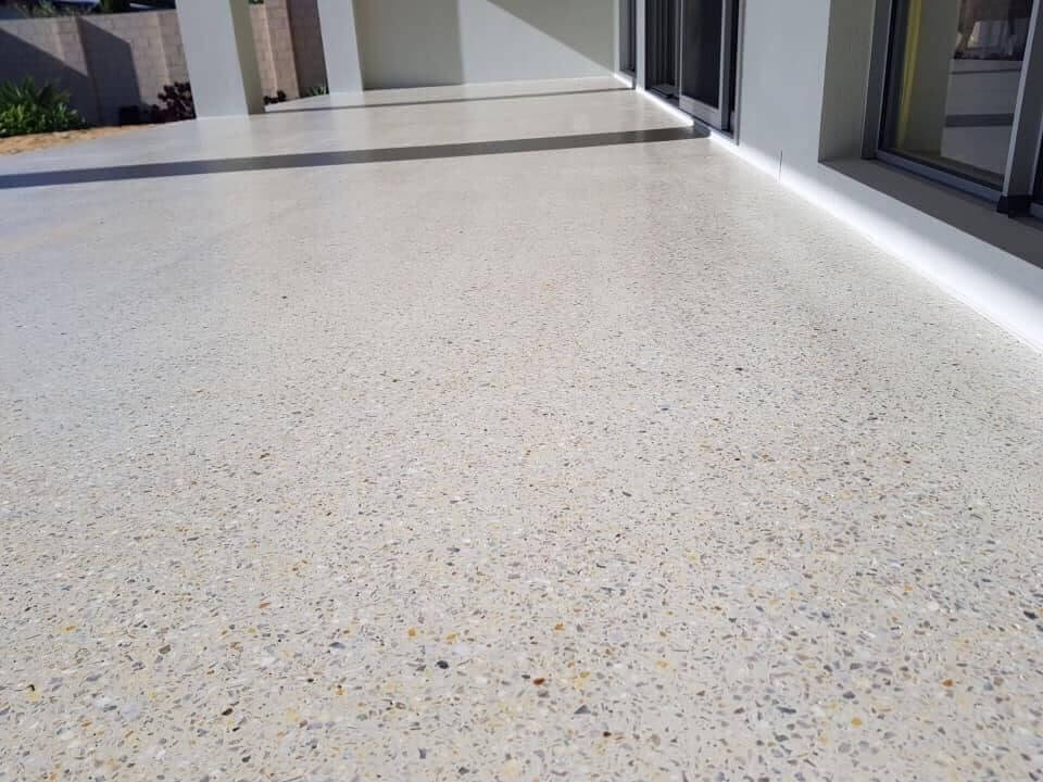 Sàn terrazzo với nhiều loại đá hạt granite (Ảnh sưu tầm)