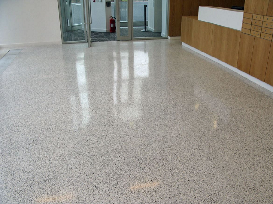 Sàn terrazzo polymer cho chung cư (Ảnh sưu tầm)