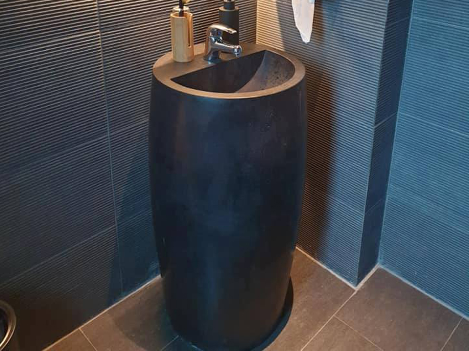 Bê tông ứng dụng bồn rửa đứng