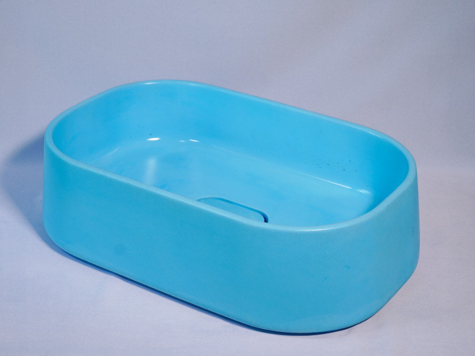 Lavabo, chậu rửa bê tông nhiều màu sắc