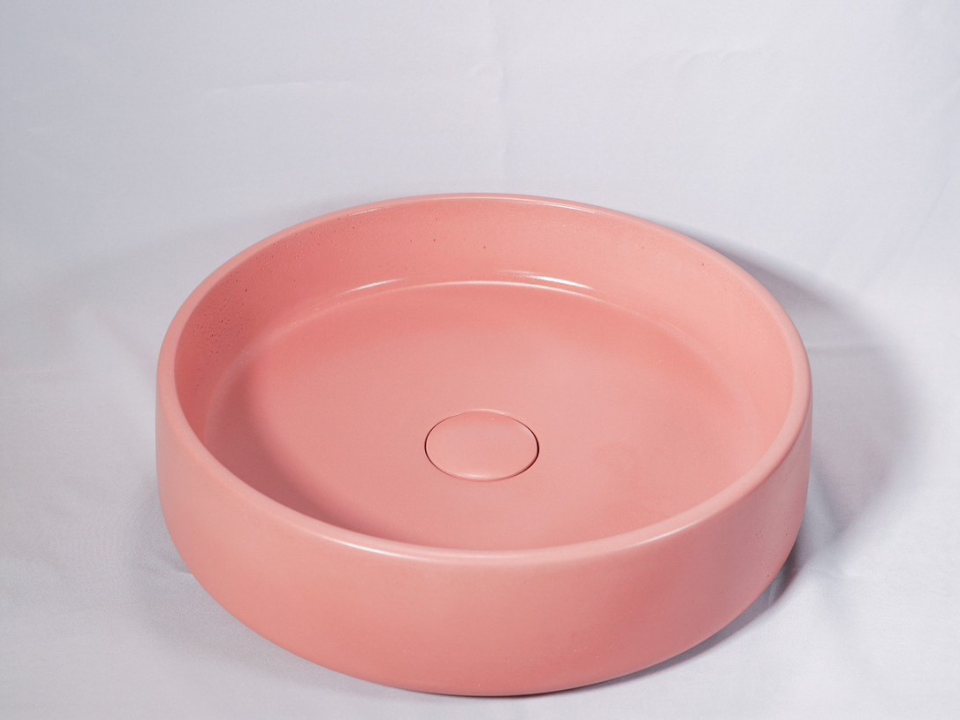 Lavabo, chậu rửa bê tông hình tròn - Đa dạng màu sắc