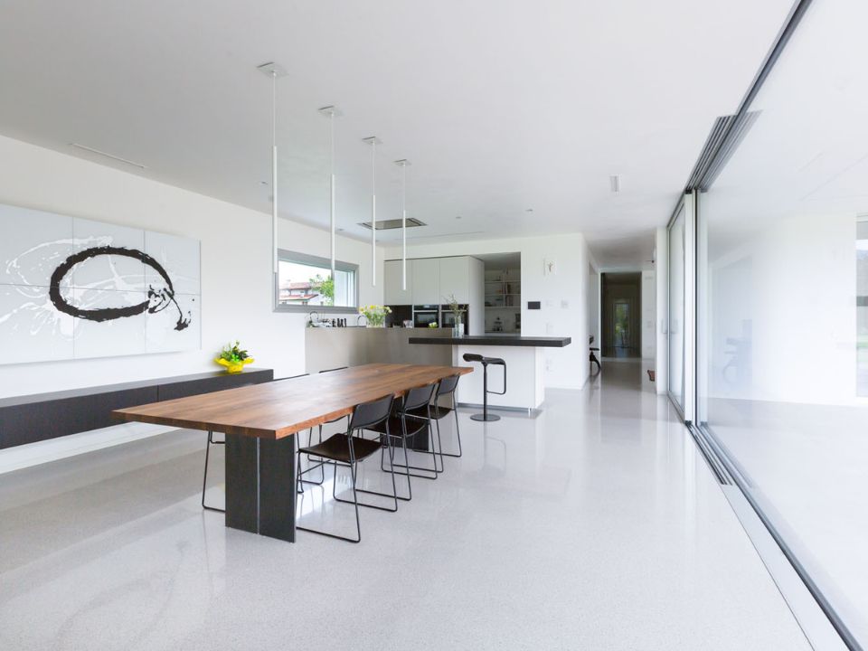 Ứng dụng của sàn đá mài terrazzo trong thiết kế và thi công