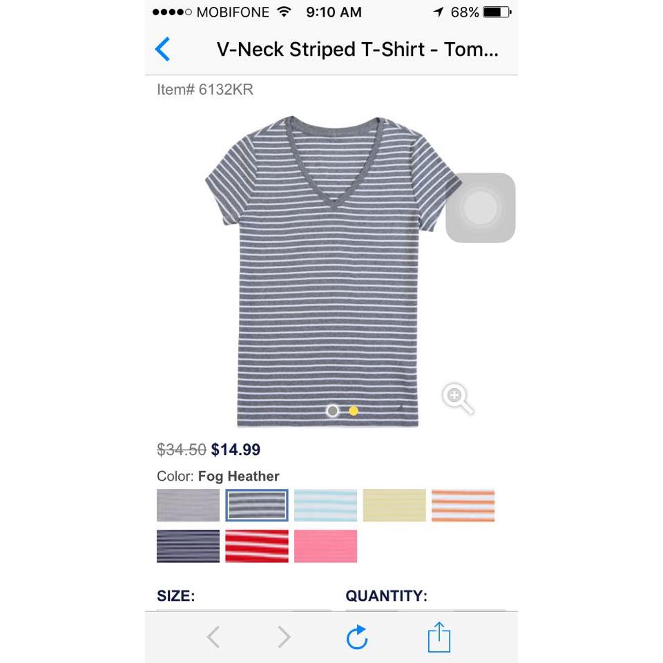 Nautica V leck T-shirt