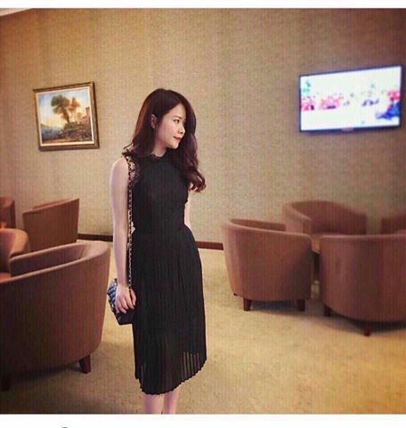 Đầm ren xếp ly z.a.r.a hai lớp