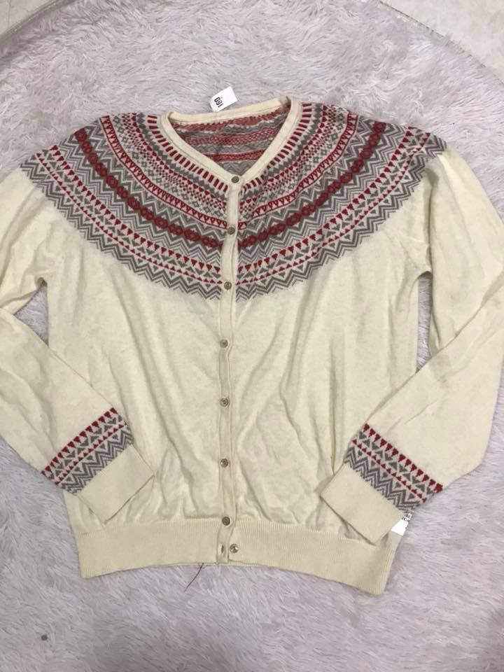 Áo khoát nhẹ len mỏng - hàng Uniqlo xuất dư cắt tag