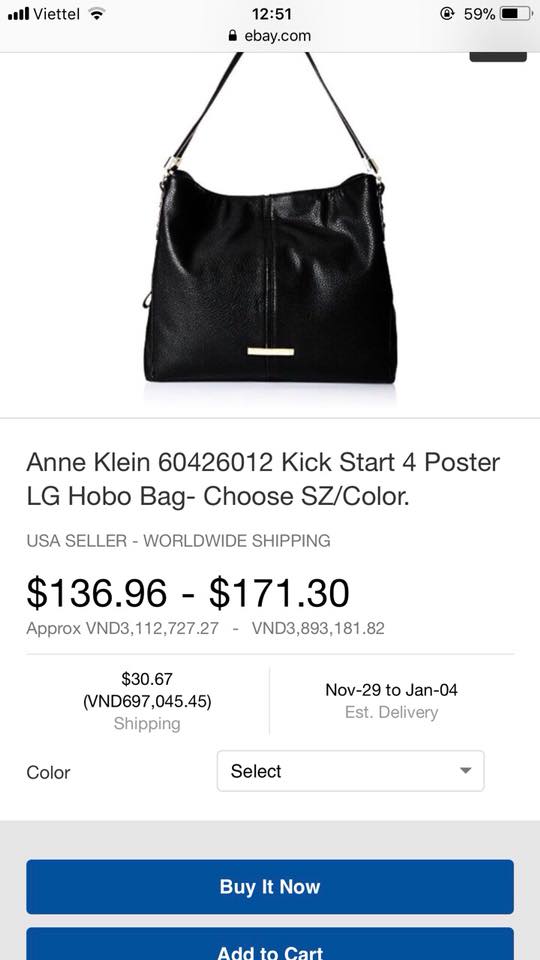 Túi ANNE KLEIN xịn xuất dư nhé! 