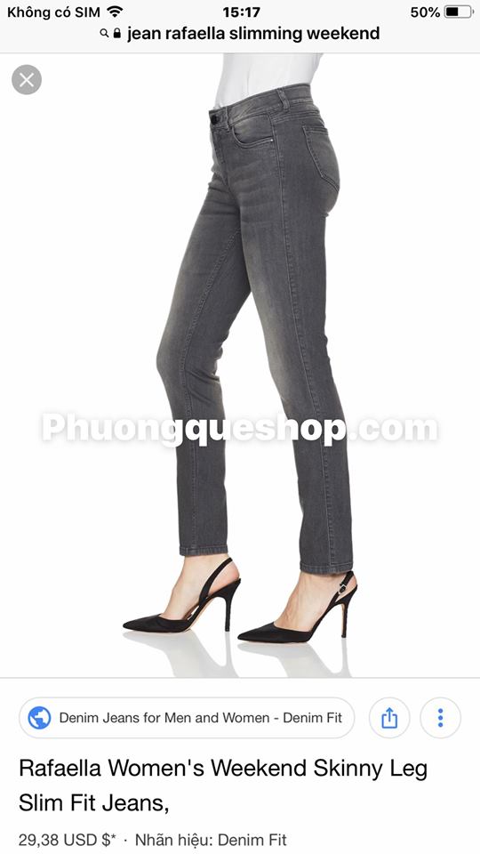 Rafaella Women’s Weekend Skinny Leg Slim Fit Jeans,