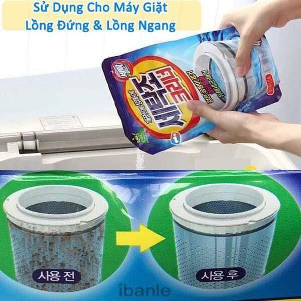 BỘT LÀM SẠCH , TẨY LỒNG MÁY GIẶT