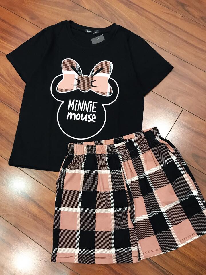Bộ mặc nhà thun cotton 