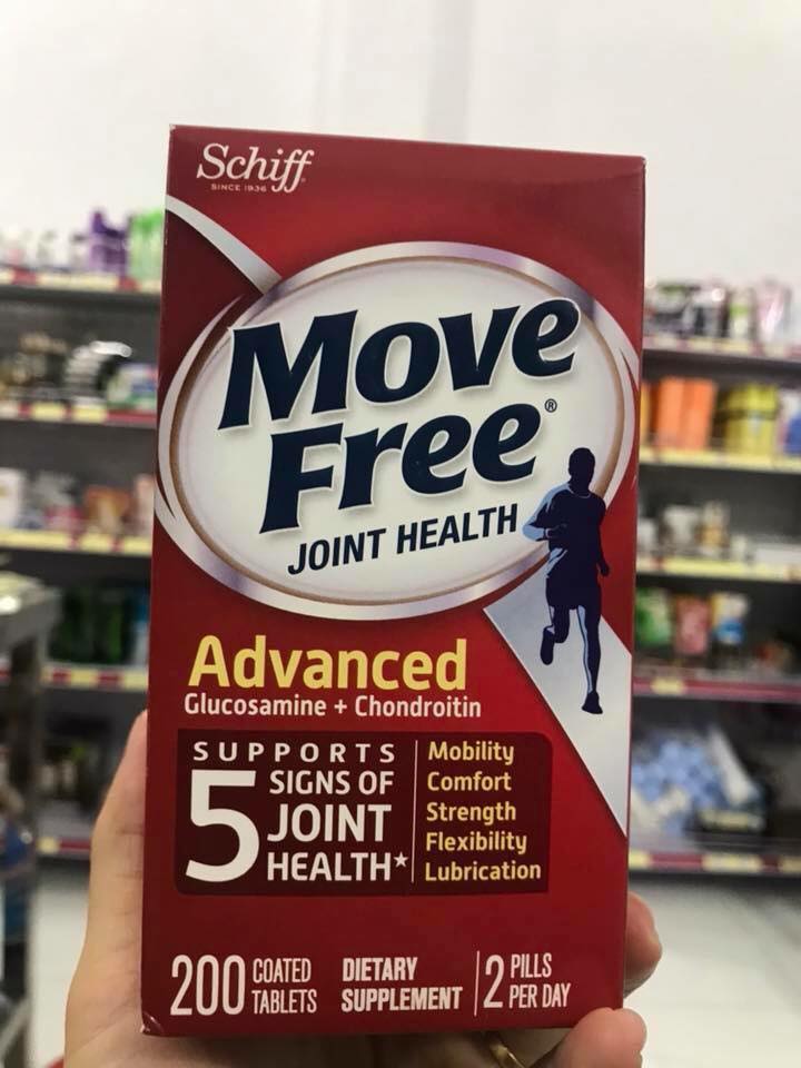 VIÊN UỐNG BỔ KHỚP SCHIFF MOVE FREE ADVANCED TRIPLE 200 VIÊN
