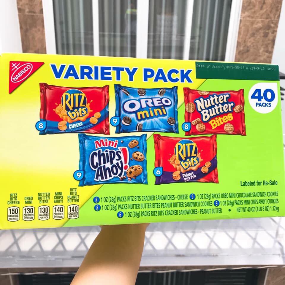Thùng bánh Combo 5 mẫu bánh Nabisco Variety Pack