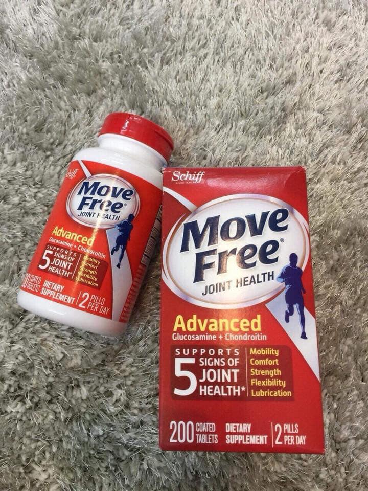 Move Free 200 viên bổ xương khớp tốt nhất của Mỹ. 