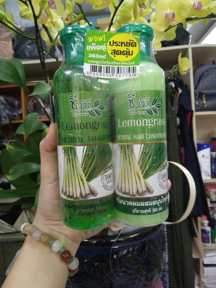DẦU GỘI VÀ XẢ TINH DẦU SẢ CHANH THÁI LAN 