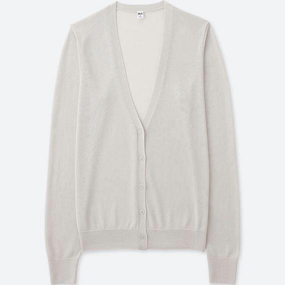 Áo khoát cadican len dệt kim hiệu Uniqlo