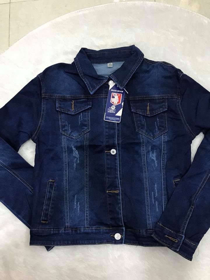 Áo khoát Jean form lửng- hàng cao cấp.