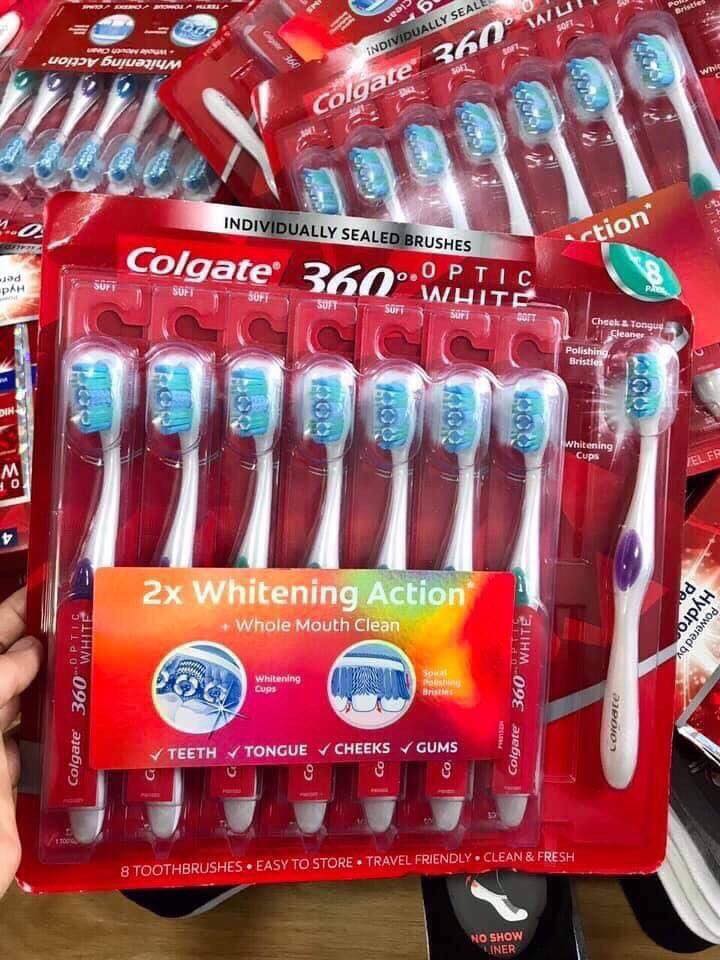Set bàn chải Colgate 360 độ 8 cây