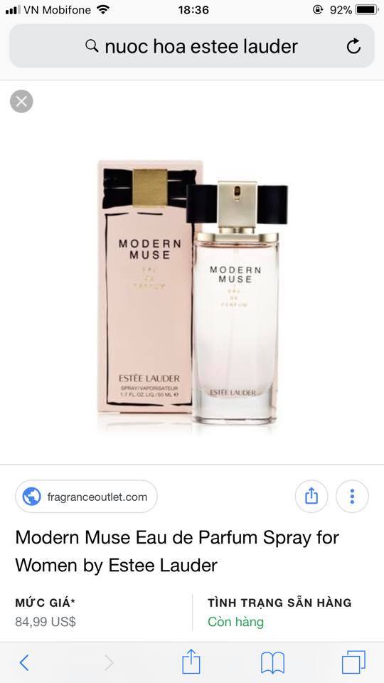 Nước hoa hàng hiệu Ester Lauder và Micheal Kors hàng xách tay.