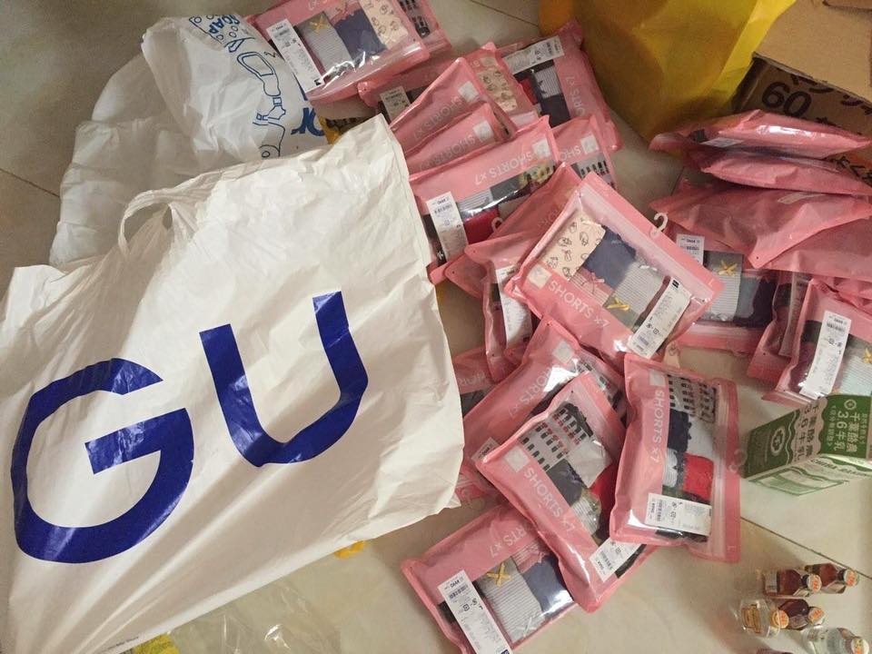 Chip GU hàng xách tay Nhật