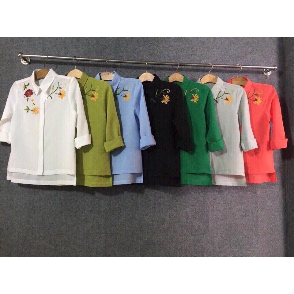 Sơmi thêu HOT TREND năm 2016