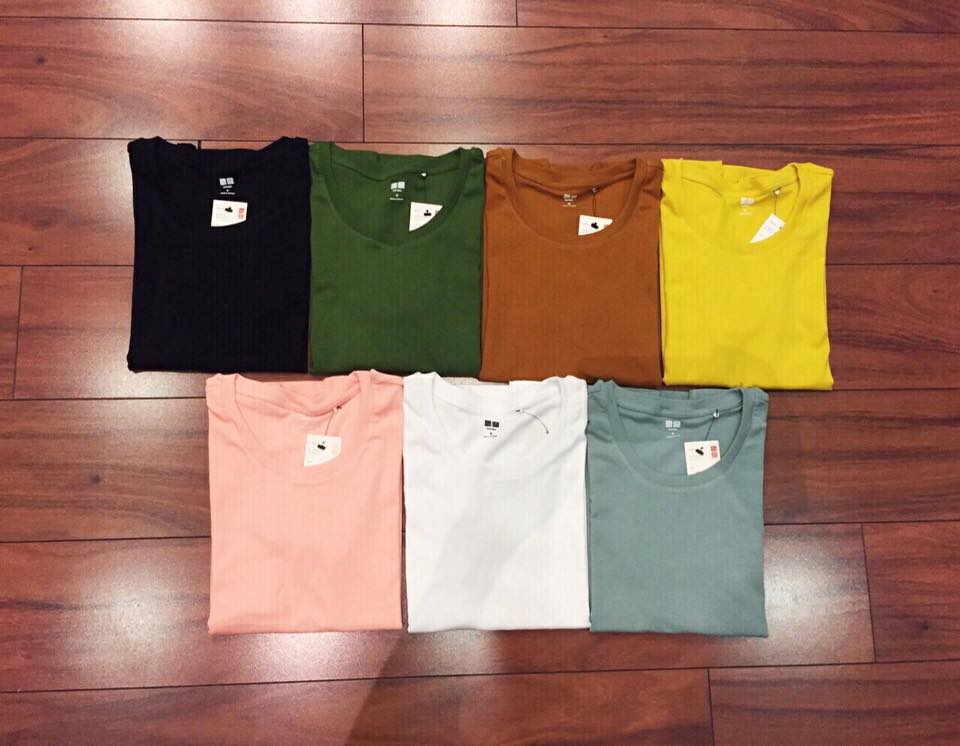 Áo thun Uni.qlo thun cotton 100%
