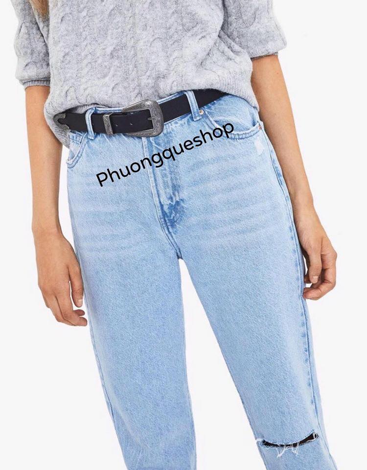 BERSHKA HIGH WAIST MOM JEANS