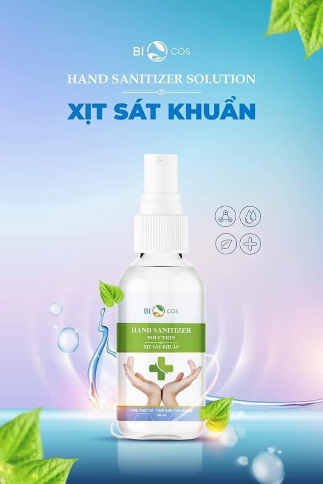 Nước xịt sát khuẩn tay chiết xuất từ tỏi và trầu không