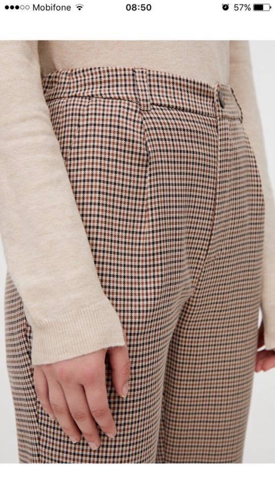 Quần baggy lưng thun kẻ caro nhiều màu